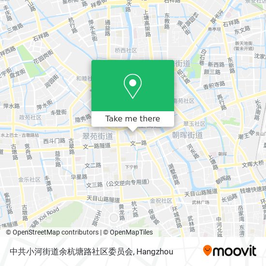 中共小河街道余杭塘路社区委员会 map