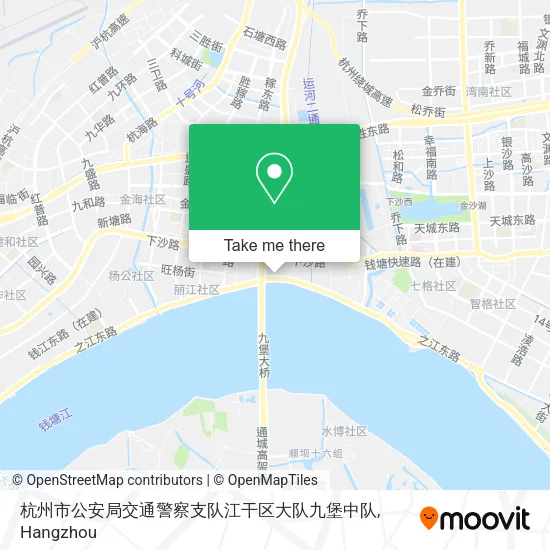 杭州市公安局交通警察支队江干区大队九堡中队 map
