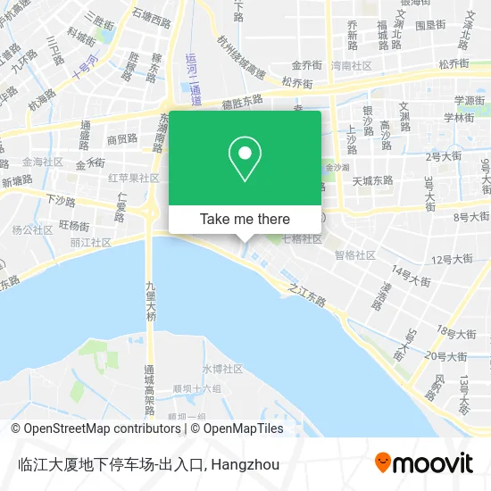 临江大厦地下停车场-出入口 map