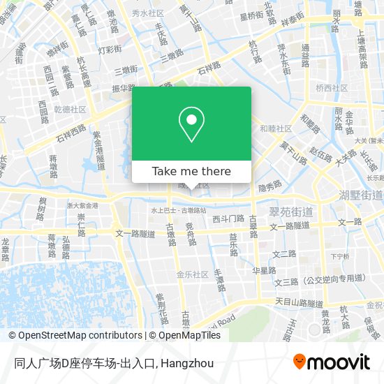 同人广场D座停车场-出入口 map