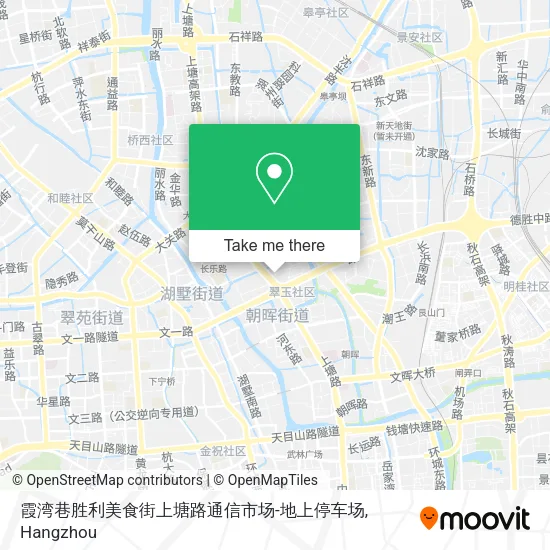 霞湾巷胜利美食街上塘路通信市场-地上停车场 map
