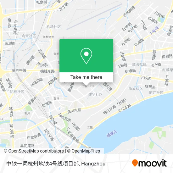 中铁一局杭州地铁4号线项目部 map