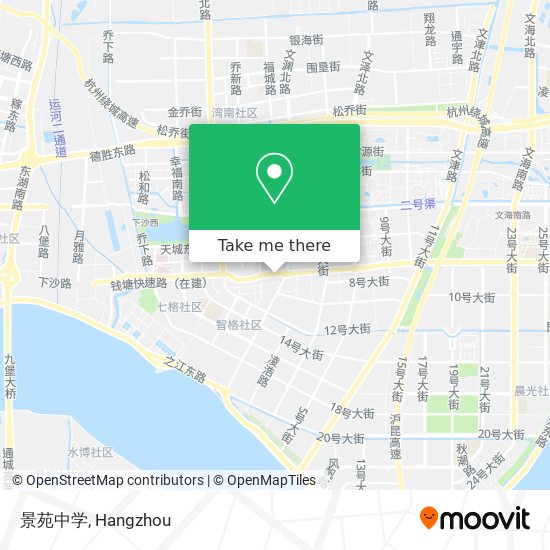 景苑中学 map