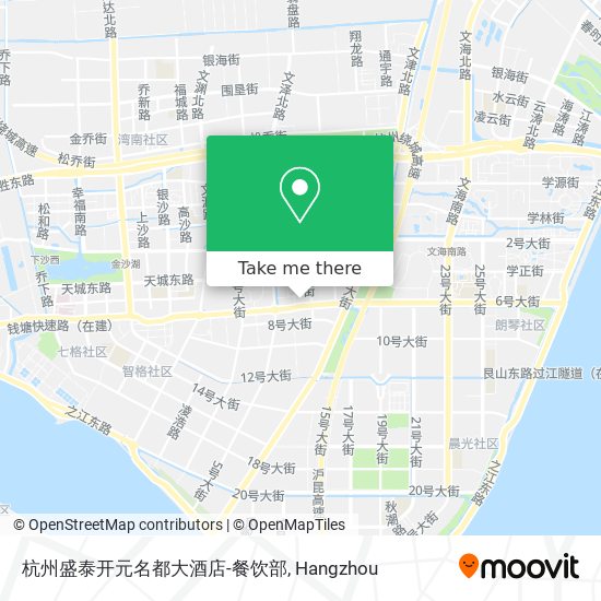 杭州盛泰开元名都大酒店-餐饮部 map