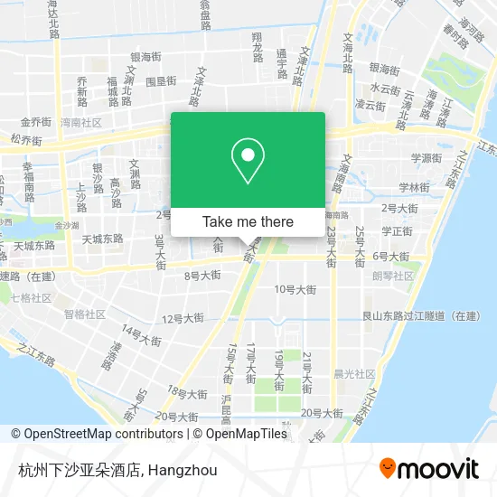 杭州下沙亚朵酒店 map
