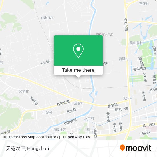 天苑农庄 map