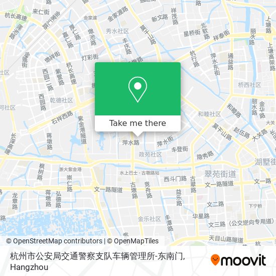 杭州市公安局交通警察支队车辆管理所-东南门 map