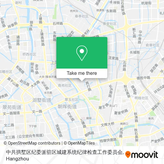 中共拱墅区纪委派驻区城建系统纪律检查工作委员会 map