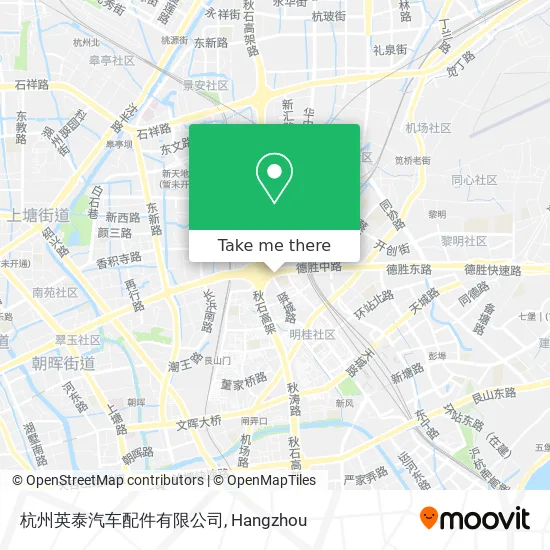 杭州英泰汽车配件有限公司 map