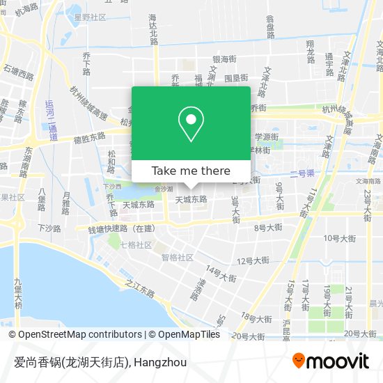 爱尚香锅(龙湖天街店) map