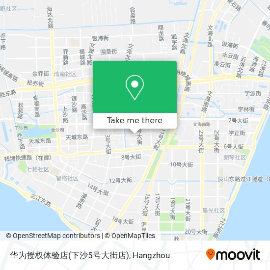 华为授权体验店(下沙5号大街店) map