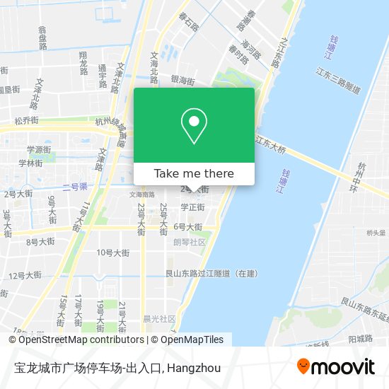 宝龙城市广场停车场-出入口 map