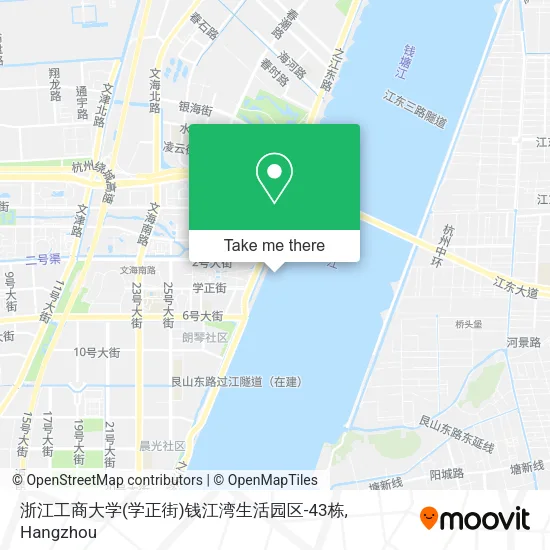 浙江工商大学(学正街)钱江湾生活园区-43栋 map