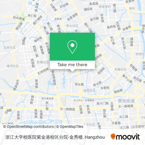 浙江大学校医院紫金港校区分院-金秀楼 map