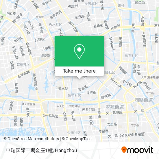 申瑞国际二期金座1幢 map