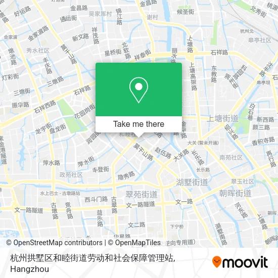 杭州拱墅区和睦街道劳动和社会保障管理站 map