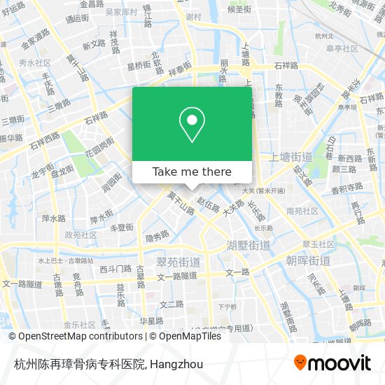 杭州陈再璋骨病专科医院 map