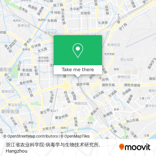 浙江省农业科学院-病毒学与生物技术研究所 map