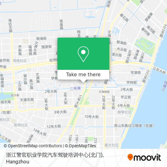 浙江警官职业学院汽车驾驶培训中心(北门) map