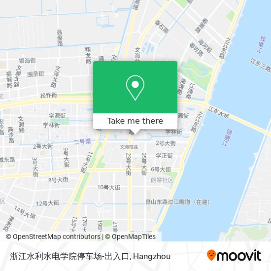 浙江水利水电学院停车场-出入口 map