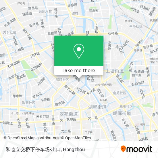 和睦立交桥下停车场-出口 map