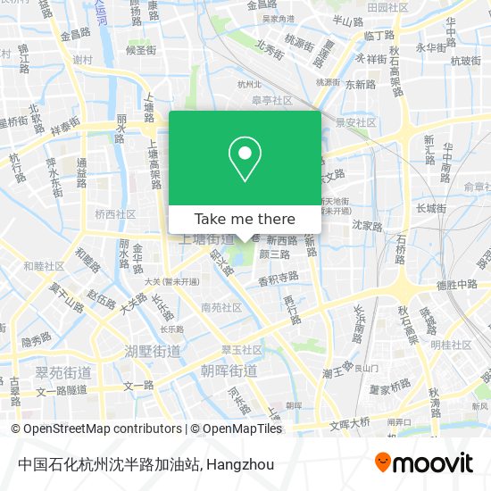 中国石化杭州沈半路加油站 map