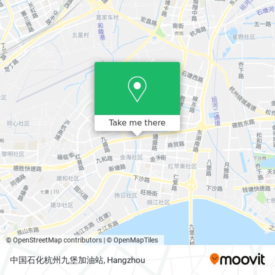 中国石化杭州九堡加油站 map
