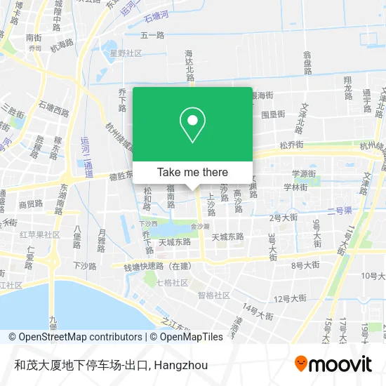 和茂大厦地下停车场-出口 map
