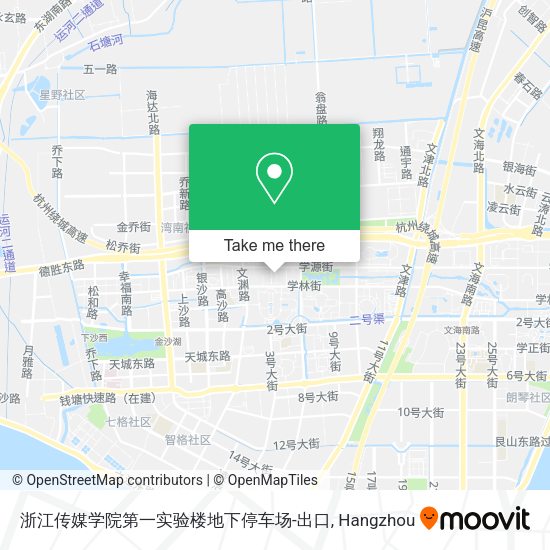 浙江传媒学院第一实验楼地下停车场-出口 map