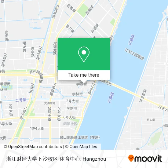 浙江财经大学下沙校区-体育中心 map