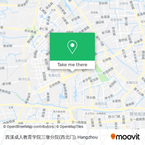西溪成人教育学院三墩分院(西北门) map