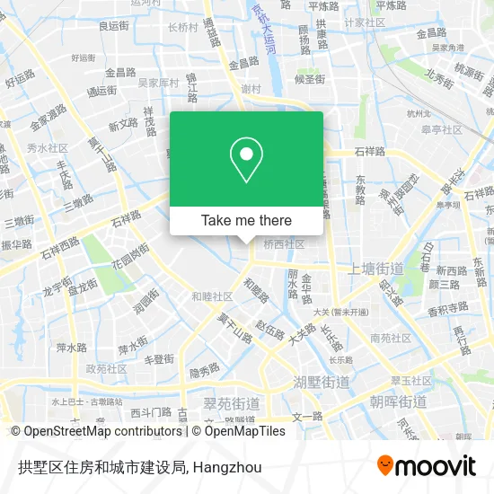 拱墅区住房和城市建设局 map