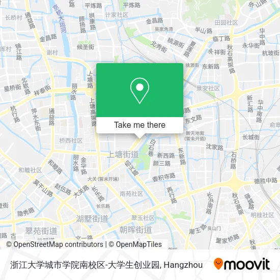 浙江大学城市学院南校区-大学生创业园 map