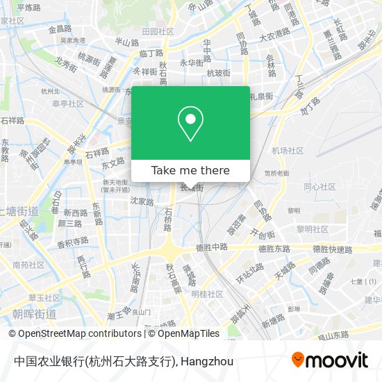 中国农业银行(杭州石大路支行) map