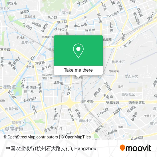 中国农业银行(杭州石大路支行) map