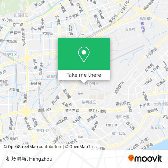 机场港桥 map
