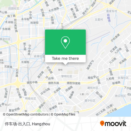 停车场-出入口 map