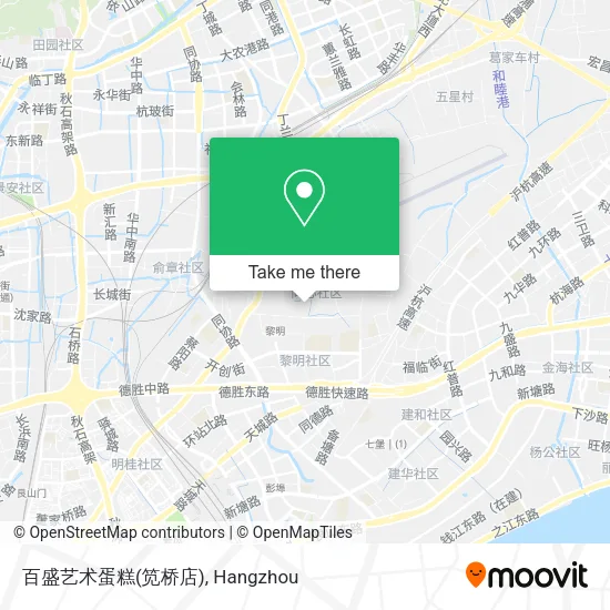 百盛艺术蛋糕(笕桥店) map