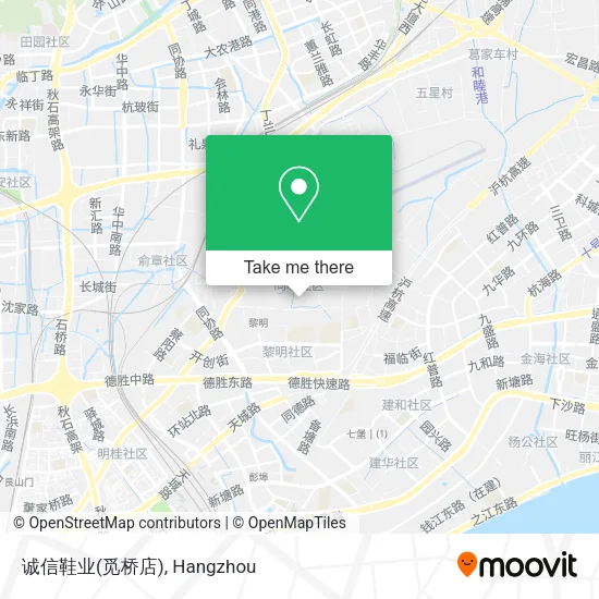 诚信鞋业(觅桥店) map
