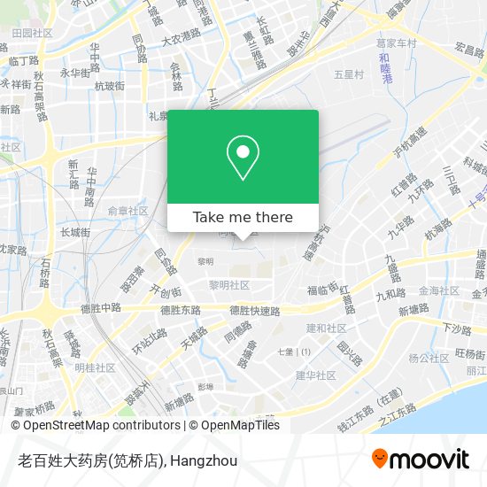 老百姓大药房(笕桥店) map