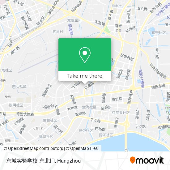 东城实验学校-东北门 map