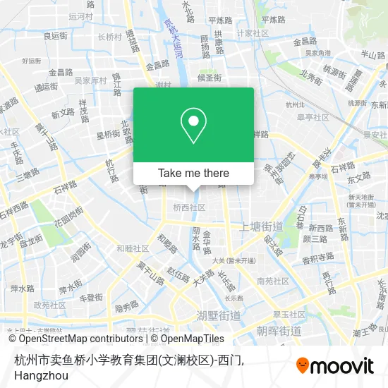 杭州市卖鱼桥小学教育集团(文澜校区)-西门 map