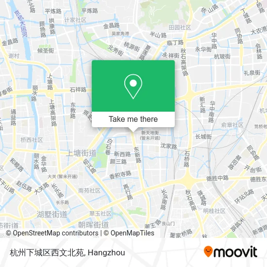 杭州下城区西文北苑 map