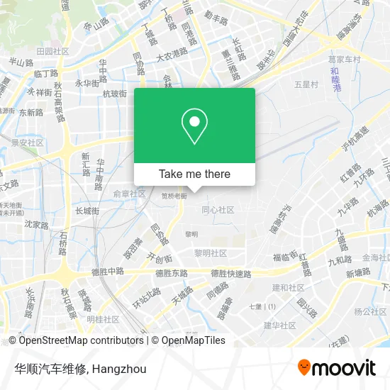 华顺汽车维修 map