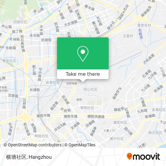 横塘社区 map