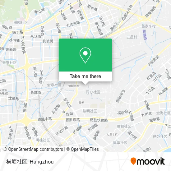 横塘社区 map
