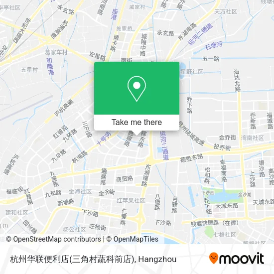 杭州华联便利店(三角村蔬科前店) map