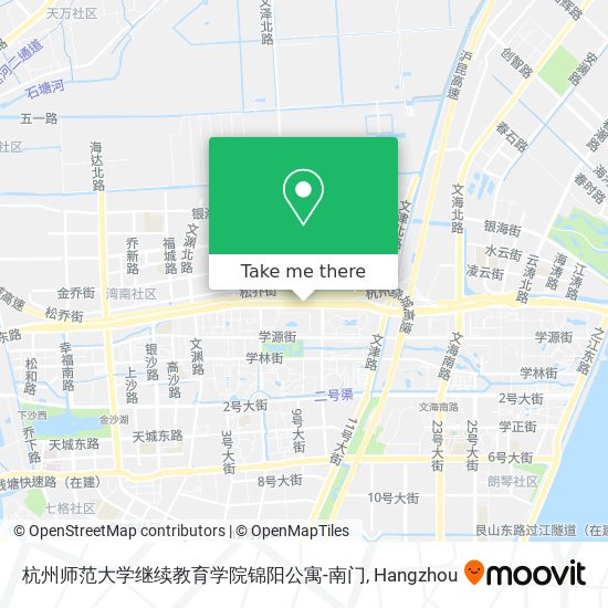 杭州师范大学继续教育学院锦阳公寓-南门 map