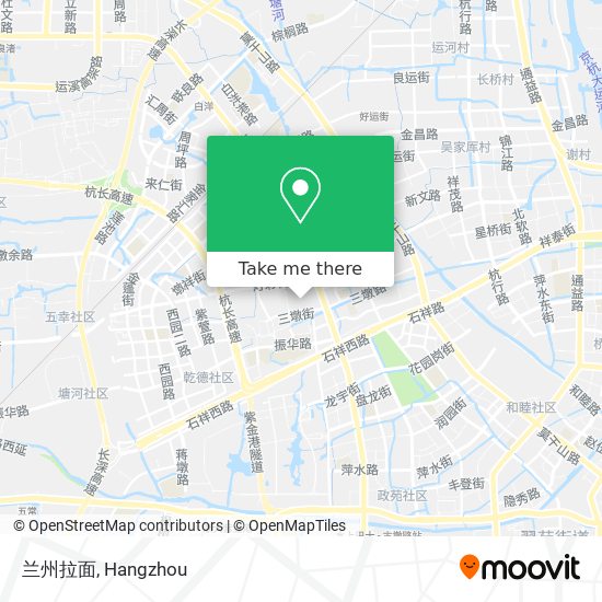 兰州拉面 map