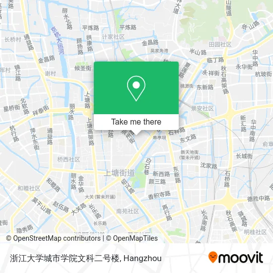 浙江大学城市学院文科二号楼 map